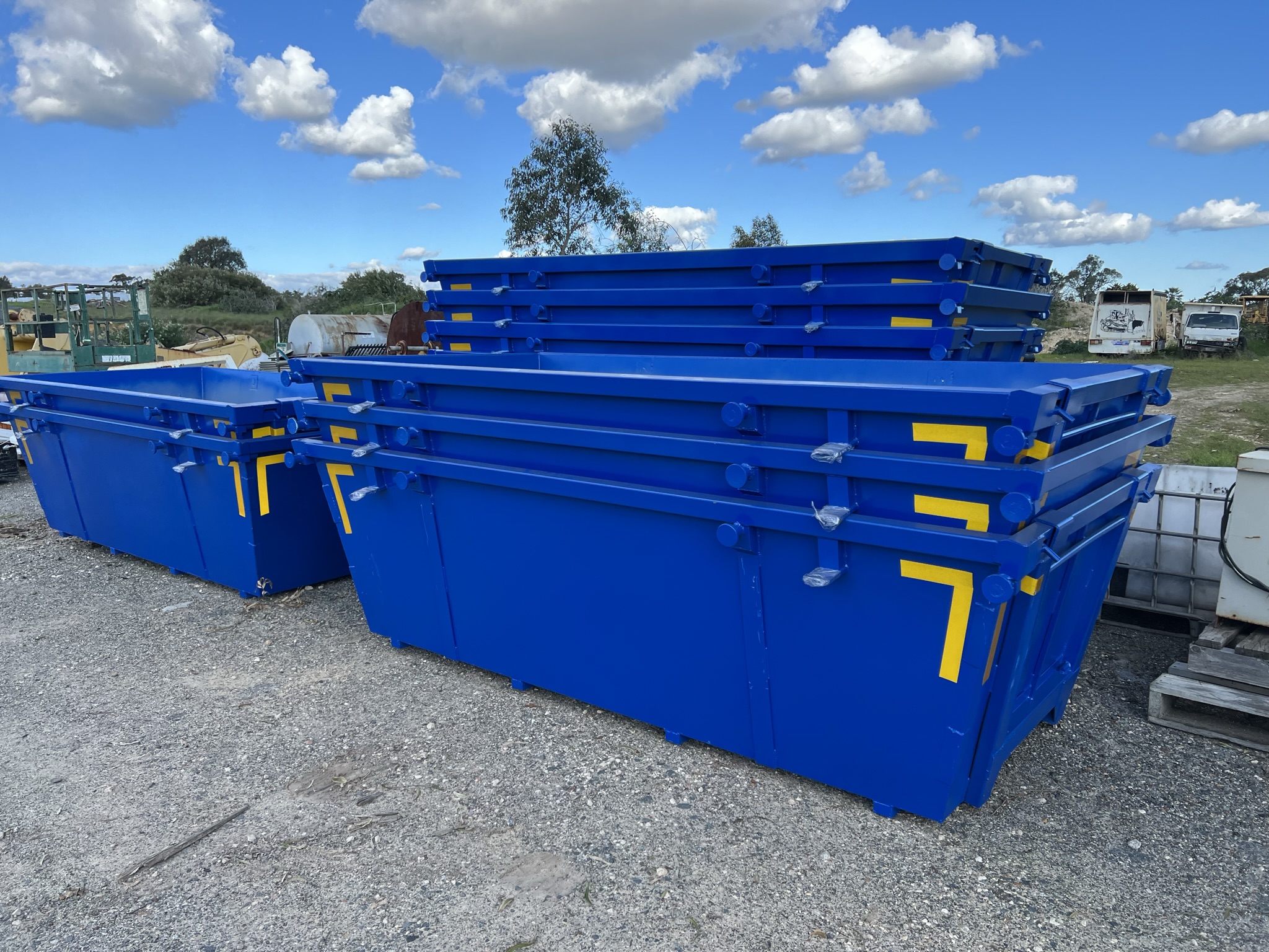 Skip bin with door 4 cubic meter perth equipment sales